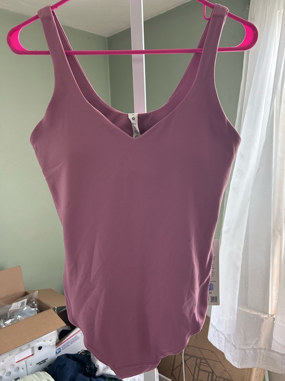Lululemon Align Body suit in Pale Raspberry